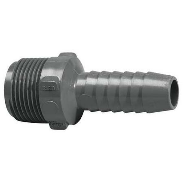 1-1/4 x 1-1/2 Pipe Size MNPT x Insert LASCO PVC Reducing Male Adapter Pipe Fitting 1-1/4 x 1-1/2 Pipe Size MNPT x Insert LASCO PVC Reducing Male Adapter Pipe Fitting